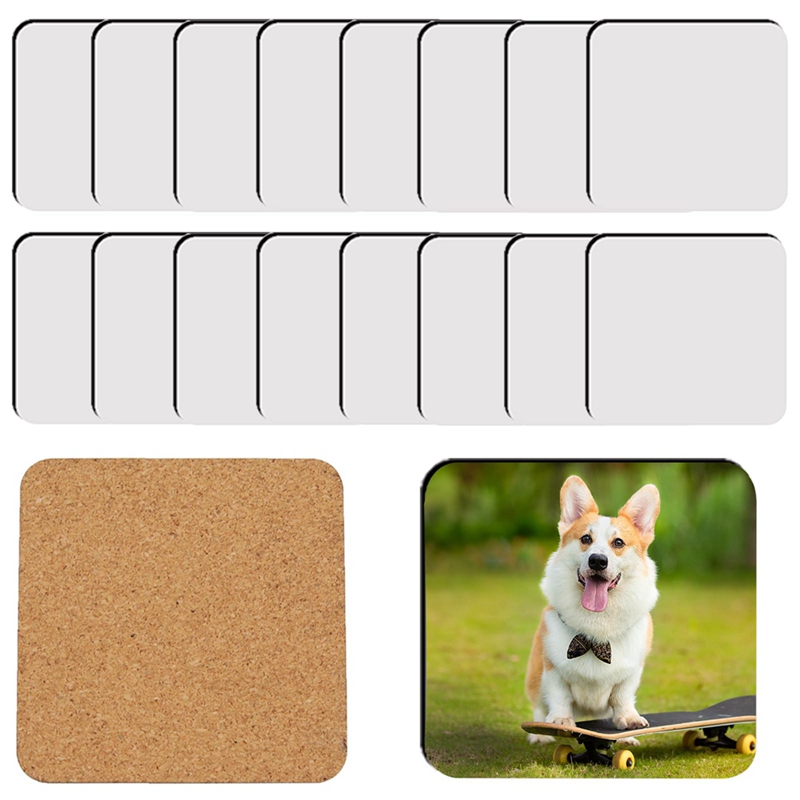 18 szt. Kwadratowych Podkładek – Coaster Sublimation Blank recenzja i cena